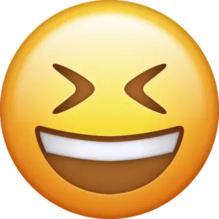 😆 emoji, laughing, happy, face, smile, joy whatsapp sticker