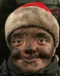 😂 Noël, Père Noël, vacances, fête, ramoneur, blackface telegram sticker