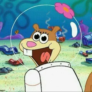 🧽 Sandy Cheeks SpongeBob SquarePants Desenho animado, Animação, Sandy Cheeks, Bob Esponja telegram sticker
