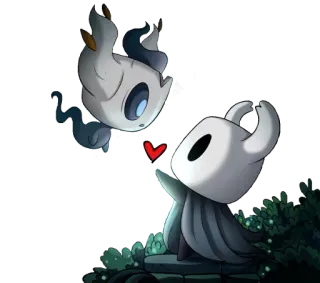 ❤️ The Knight Hollow Knight Hollow Knight, El Caballero, Videojuego, Fanart telegram sticker