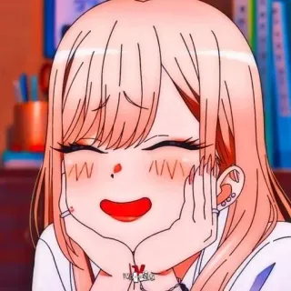 😊 Marin Kitagawa My Dress-Up Darling Anime, Cartone animato, Ragazza, Carina, Marin Kitagawa, My Dress-Up Darling telegram sticker