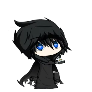 💎 Anime, Manga, Imut, Hoodie, Chibi, Karakter, Mata biru telegram sticker