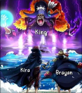 😤 King
Kira
Brayan Anime, Pirat, Charaktere, Manga, König telegram sticker