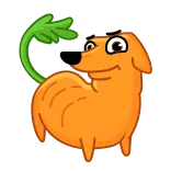 😡 Cartoon, Hund, Karotte, Tier, Lustig, Süß, Gemüse, Orange telegram sticker