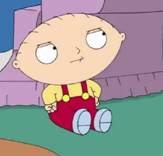 😑 Stewie Griffin Family Guy cartoon, tv show, animated, stewie griffin, family guy telegram sticker