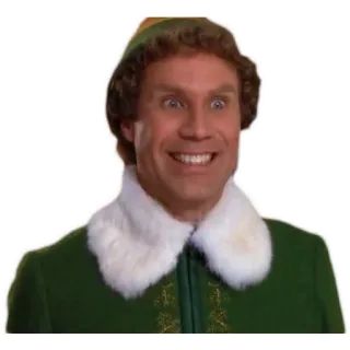 😃 Buddy Elf Elf, Buddy, Will Ferrell, Christmas, movie, comedy telegram sticker