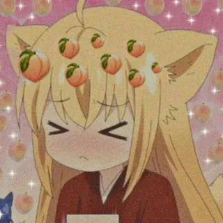 😣 Anime, Ragazza volpe, Kawaii, Carino, Pesca, Adesivo telegram sticker