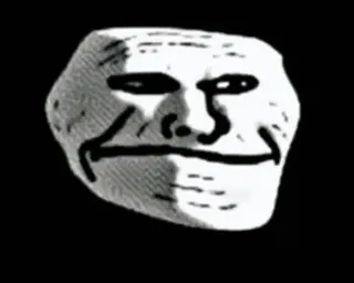 👾 Trollface Meme, Internet, Troll, Khuôn mặt telegram sticker