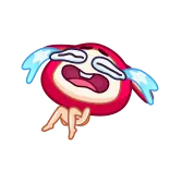 😭 crying, sad, emoji, cartoon, expression, tears telegram sticker