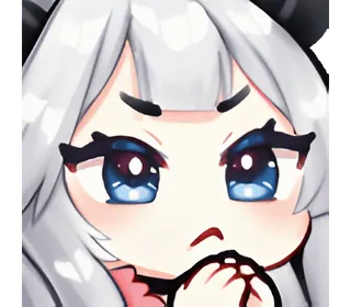 ❣️ 动漫, 卡通, 生气, 表情, 贴纸, Q版 telegram sticker
