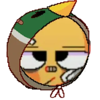 😐 canard, sweat à capuche, dessin animé, endormi, animal, oiseau whatsapp sticker