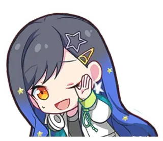 🎤 Anime, Chibi, Charakter, Süß, Mädchen telegram sticker