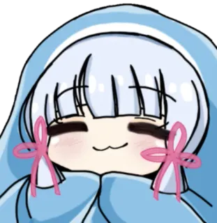 😴 Anime, Fofo, Kawaii, Desenho animado, Personagem, Adesivo telegram sticker