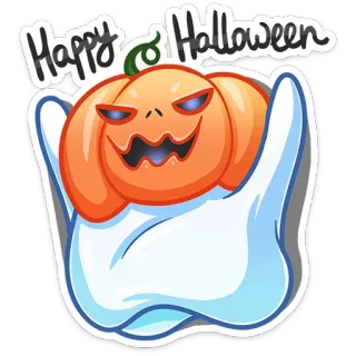 🎃 Happy Halloween halloween, kürbis, geist, urlaub, feier, herbst whatsapp sticker