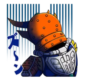 😨 ズシン Anime, Pantser, Helm, Cartoon telegram sticker