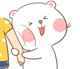 😗 süß, Bär, Cartoon, Tier, fröhlich, kawaii telegram sticker