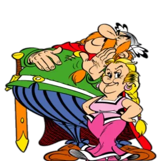 👫 Obelix Asterix Asterix, Obelix, Banda Desenhada, Desenho Animado, França, Gaulês, Amizade, Humor whatsapp sticker