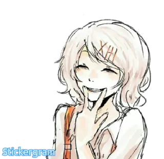 😁 Juuzou Suzuya Tokyo Ghoul XIII Аниме, Манга, Персонаж, Джузо Сузуя, Токийский гуль whatsapp sticker