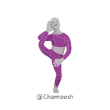 🤙 Tanz, Pose, Rosa, Tänzer, Figur, Person, Gymnastik, Sport telegram sticker