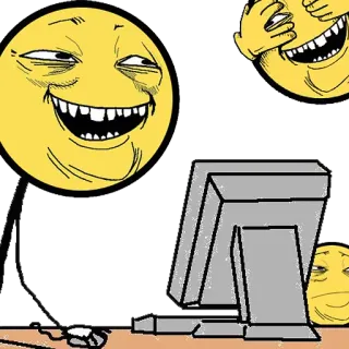 🖥 Mème, Internet, Troll, Emoji, Ordinateur, Humour telegram sticker