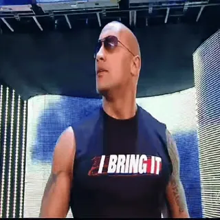 🗿 The Rock I BRING IT Wrestling, Dwayne Johnson, The Rock, Schauspieler, Promi, WWE, Profi Wrestling whatsapp sticker