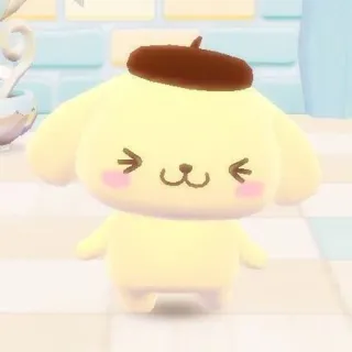 😖 Pompompurin Pompompurin, Sanrio, pies, kreskówka, słodki, postać telegram sticker