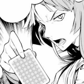 🥀 Anime, Mangá, Carta, Bravo, Personagem telegram sticker