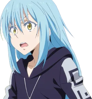 😲 Rimuru Tempest That Time I Got Reincarnated as a Slime anime, character, Rimuru, Tempest, slime telegram sticker