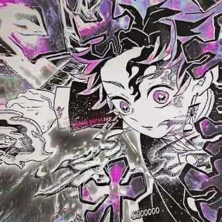 😆 Tanjiro Kamado Demon Slayer Anime, Demon Slayer, Tanjiro Kamado, Manga, Actie, Fantasy, Zwaard telegram sticker