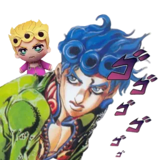 🌟 Giorno Giovanna JoJo's Bizarre Adventure Giorno Giovanna, JoJo's Bizarre Adventure, Anime, Manga, Sticker telegram sticker