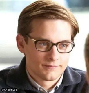 🤓 Peter Parker Spider-Man spider-man, movie, tobey maguire, peter parker telegram sticker