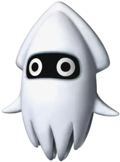 🦑 squid, white, video game, sea creature telegram sticker