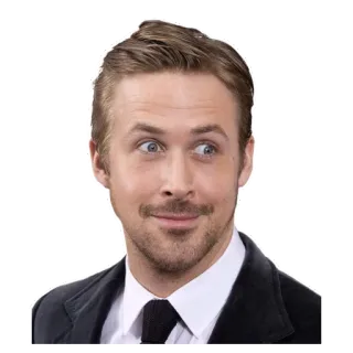 😳 Ryan Gosling Célébrité, Acteur, Ryan Gosling, Portrait, Star de cinéma whatsapp sticker