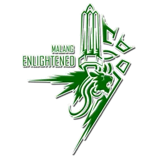 😬 MALANG ENLIGHTENED malang, enlightened, logo, green telegram sticker