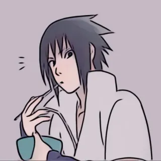 🀄️ Sasuke Uchiha Naruto Аниме, Манга, Еда, Саске, Учиха telegram sticker