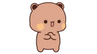 🍩 süß, Bär, Tier, Cartoon, Mochi Bär telegram sticker
