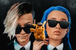 😎 Pikachu kacamata hitam, karakter, pikachu, orang, kartun telegram sticker