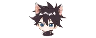 ✨ Anime, Katzenjunge, Chibi, Cartoon, Süß telegram sticker