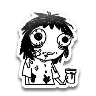 😣 Dibujo animado, Zombi, Monstruo, Criatura, Personaje, Dibujo whatsapp sticker