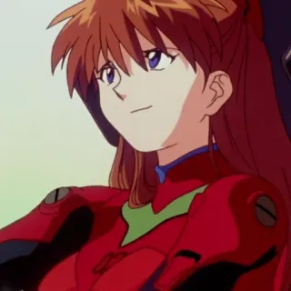 🙂 Asuka Langley Soryu Neon Genesis Evangelion Anime, Pilot, Eva, Rambut Merah, Karakter telegram sticker