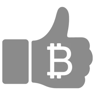 👍 Bitcoin, cryptocurrency, thumb up, like, approval telegram sticker