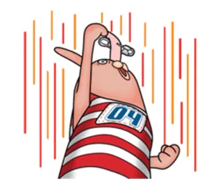 😒 Мультфильм, Персонаж, Смешной, Веселый, Глупый telegram sticker