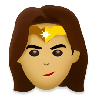 🦇 Wonder Woman super-héros, femme, bande dessinée, dessin animé, femme telegram sticker