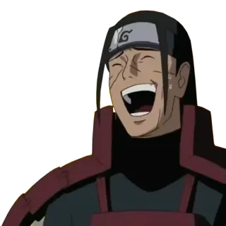 😂 Hashirama Senju Naruto Hashirama Senju, Naruto, anime, manga, smiling, laughing telegram sticker