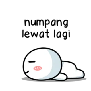 🙃 Cartone animato, Carino, Dormire, Kawaii, Blob whatsapp sticker
