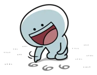 😞 Мультфильм, Персонаж, Анимация, Милый, Смешной, Стикер telegram sticker