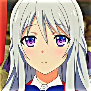 😐 Anime, Dziewczyna Anime, Manga, Kreskówka telegram sticker
