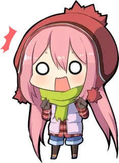 😱 anime, kawaii, cute, cartoon, chibi, surprised, scared telegram sticker