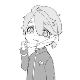 🍑 Anime, Chibi, Cartoon, Figur, Traurig, Weinend, Maske telegram sticker