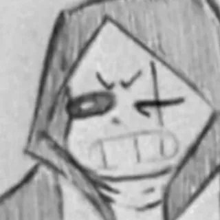 😡 Sans Undertale undertale, skeleton, angry, hoodie, fanart telegram sticker